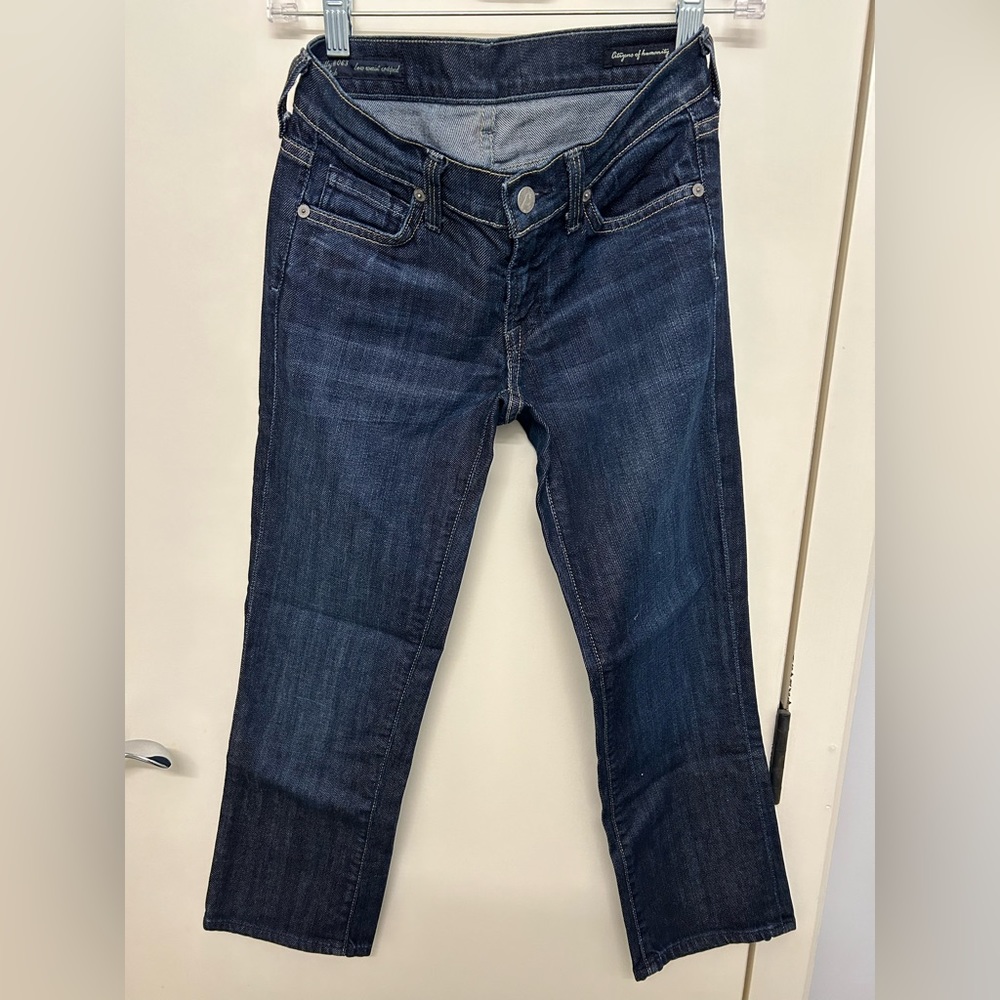 Citizens of Humanity crop jeans, low waist, size 24